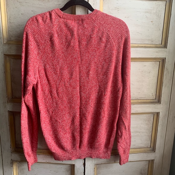 Uniqlo Red Marled Cotton Crewneck Sweater - Picture 10 of 11